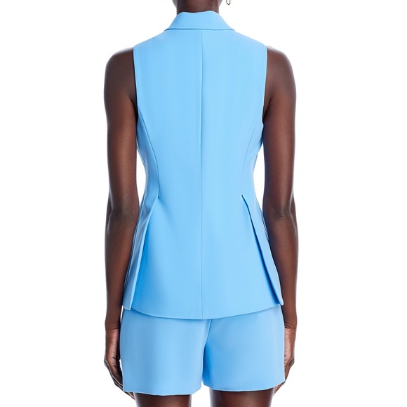 Derek Lam Sleek Sleeveless Blazer in a Striking Blue. Size 2. - Picture 2 of 3